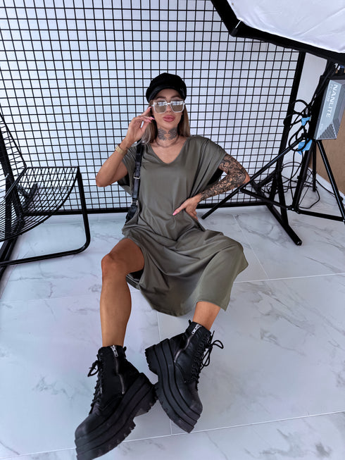 DIDELIO DYDŽIO elastinga suknelė "KOSMO LS1699" - CHAKI